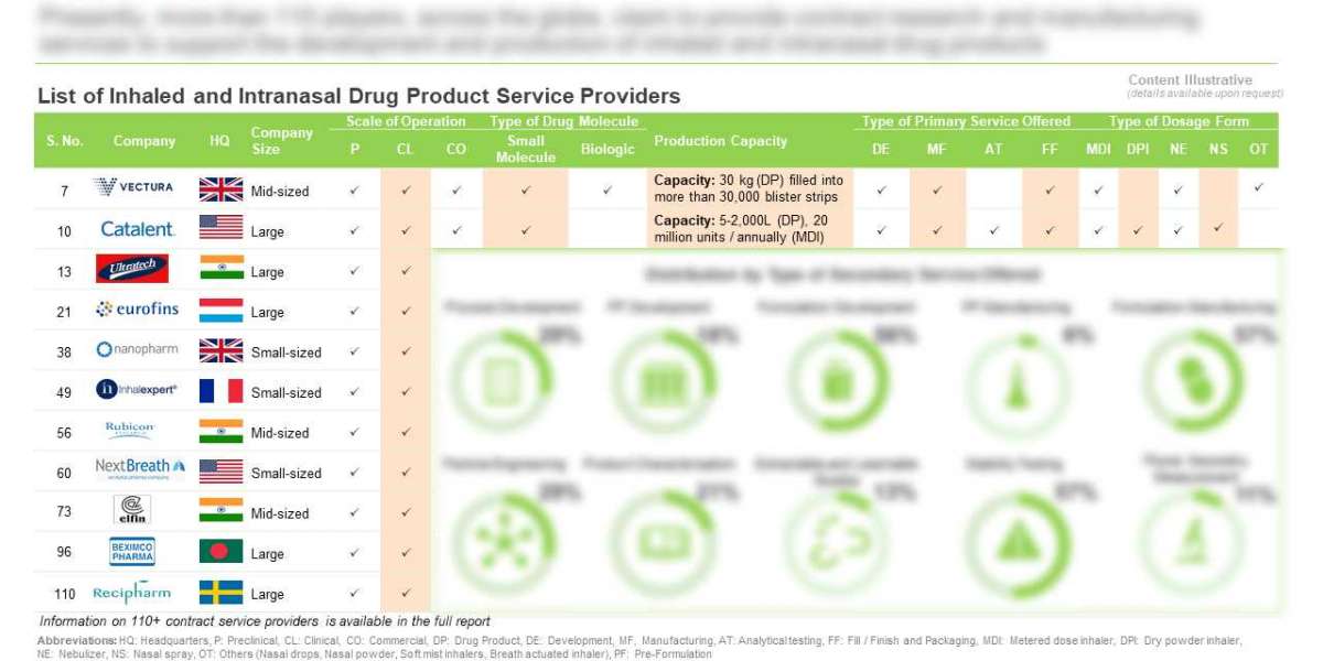 Inhaled and Intranasal Products Contract Service Providers Market