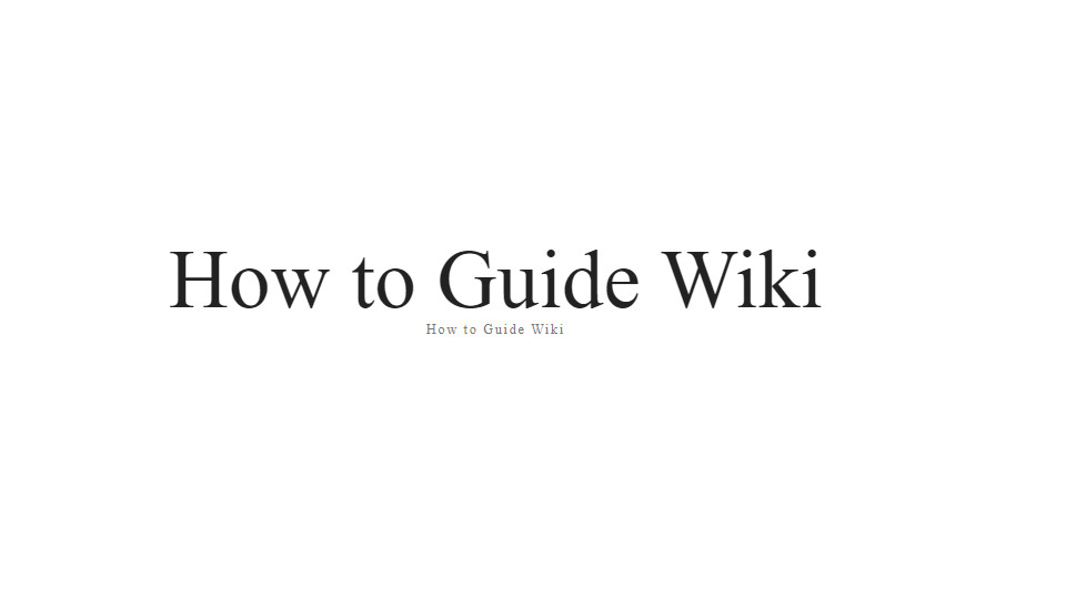 howtoguidewiki Profile Picture