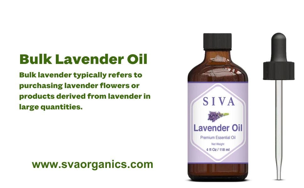 Why Choose a Bulk Lavender Oil Distributor | by svaorganics | Mar, 2024 | Medium