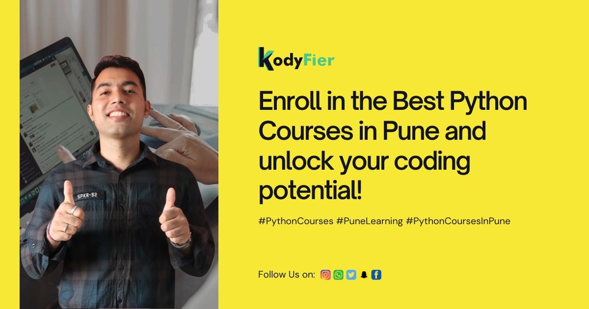 Unleashing Potential with Kodyfier: Top-Notch Python Training in Pune | by Kodyfier | Apr, 2024 | Medium