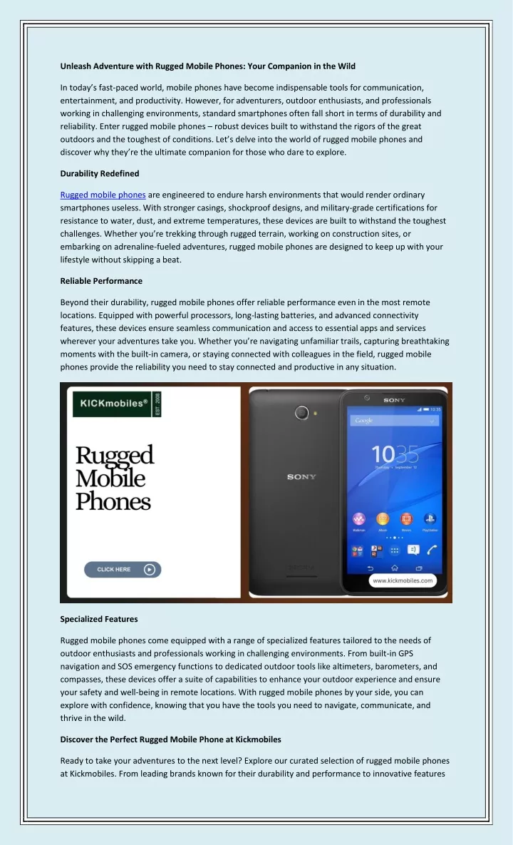 PPT - Rugged Mobile Phones PowerPoint Presentation, free download - ID:13176267