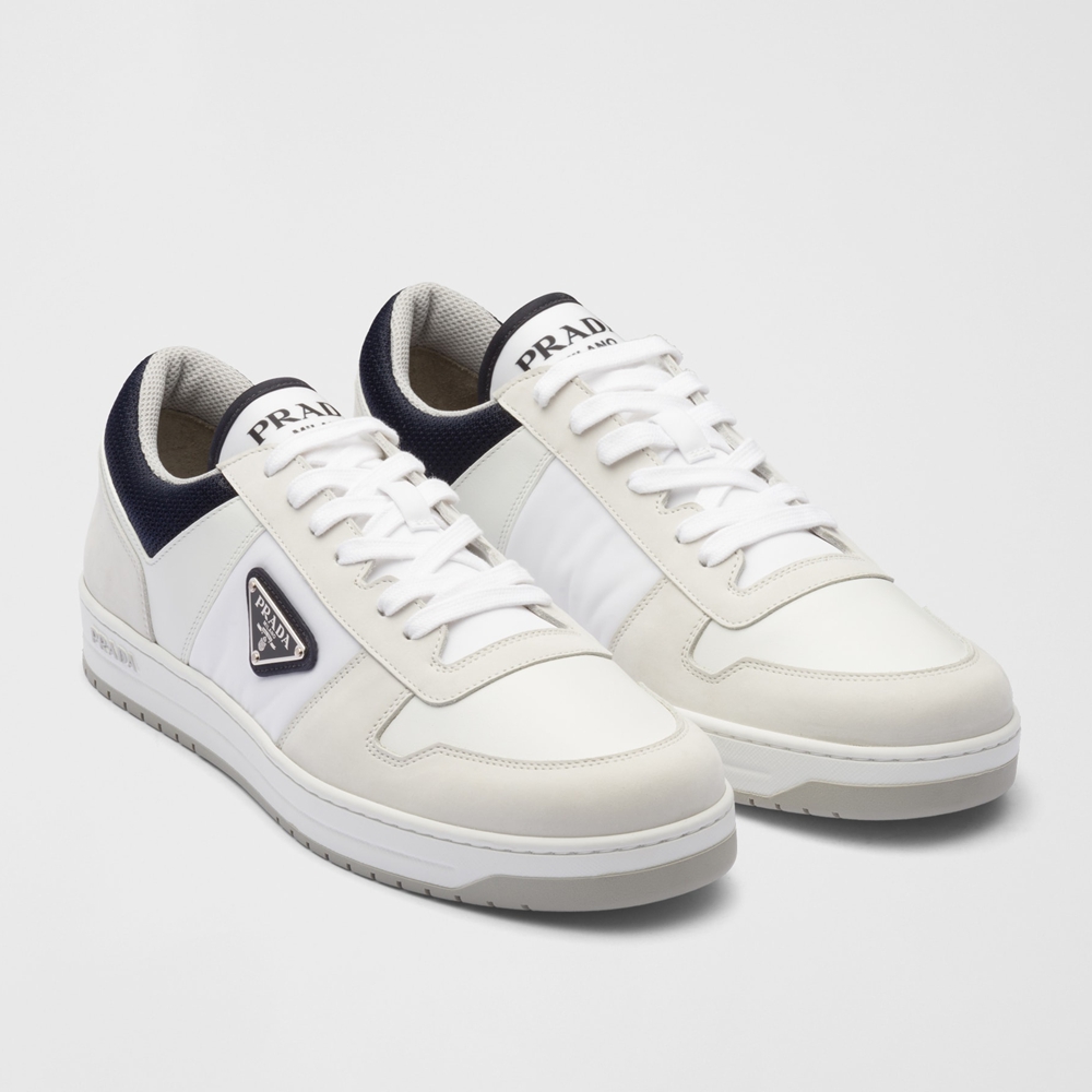 Prada White/ultramarine Blue Downtown Re-nylon Sneakers 2EE391_BRC_F075A