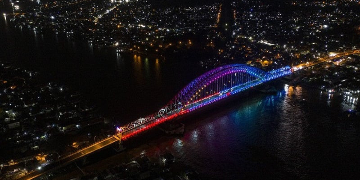 Mengagumi Keindahan Jembatan Musi IV, Palembang