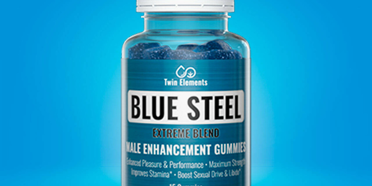 What benefits or effects are advertised for Blue Steel Gummies?