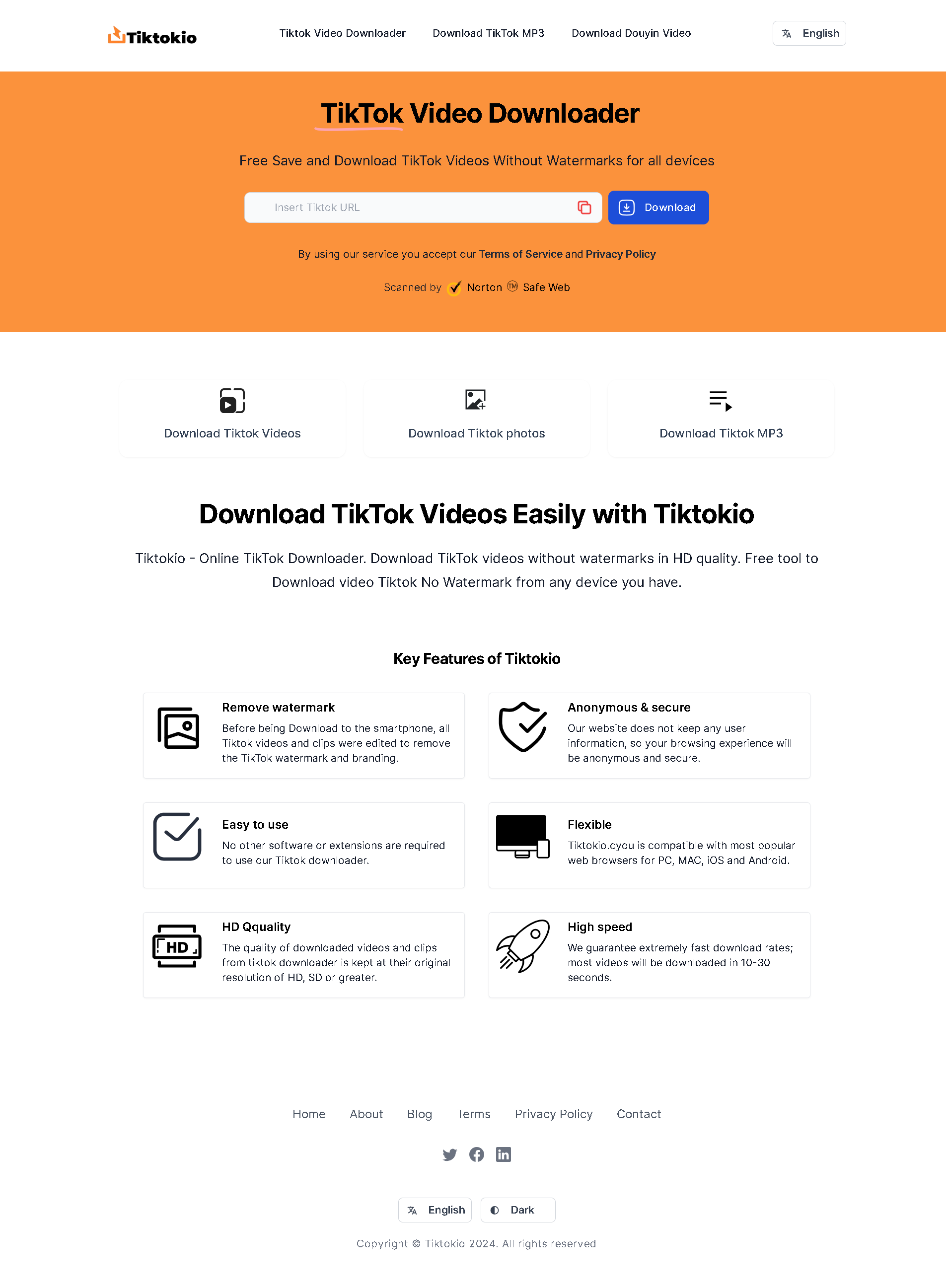 TikTokio - TikTok Downloader - Download TikTok Videos Without Watermark