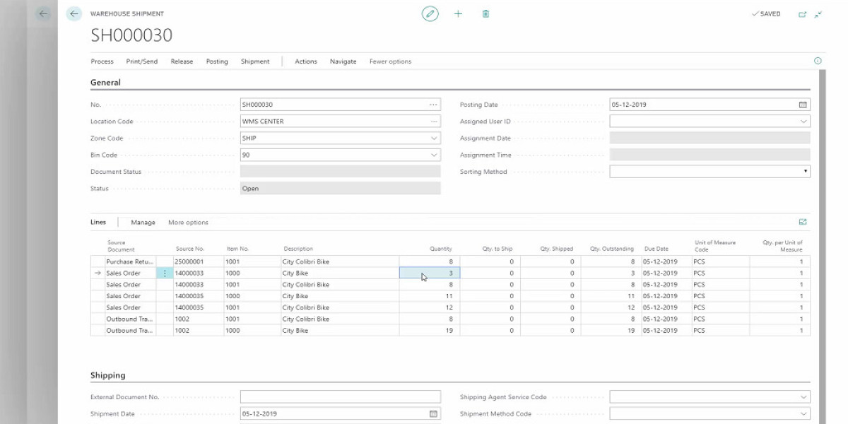 How to use Warehouse Shipments using Dynamics Business Central?