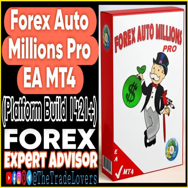 Forex Auto Millions Pro EA MT4 (Works on Build 1421+) | Forex Robot | MT4 Expert Advisor - The Trade Lovers