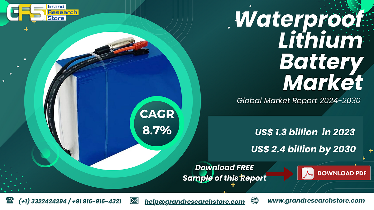 Waterproof Lithium Battery Market, Global Outlook and Forecast 2024–2030 | by Naikdipti | Aug, 2024 | Medium