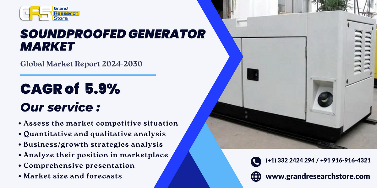 Soundproofed Generator Market, Global Outlook and Forecast 2024–2030 | by Naikdipti | Aug, 2024 | Medium