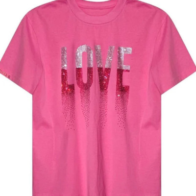 LOVE Rhinestoned T-Shirt - Pink Profile Picture