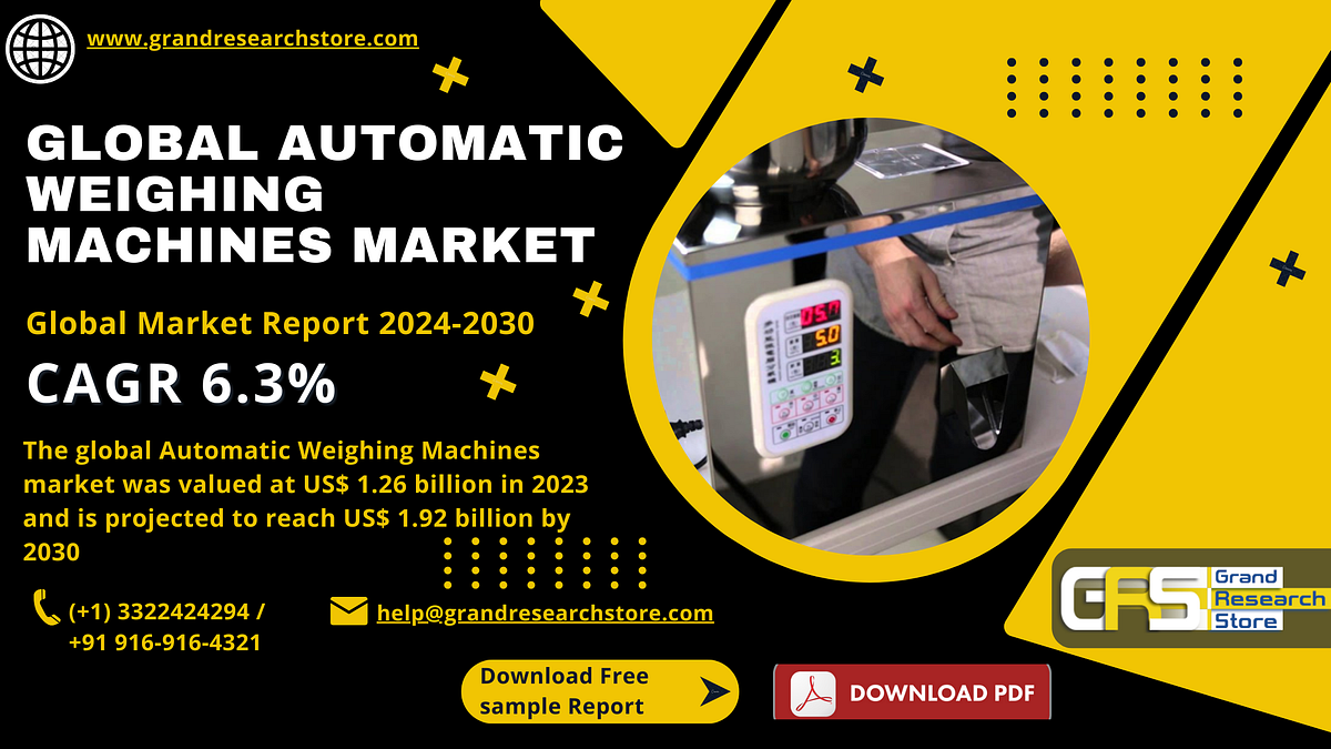 Global Automatic Weighing Machines Market Research Report 2024(Status and Outlook) | by Naikdipti | Sep, 2024 | Medium