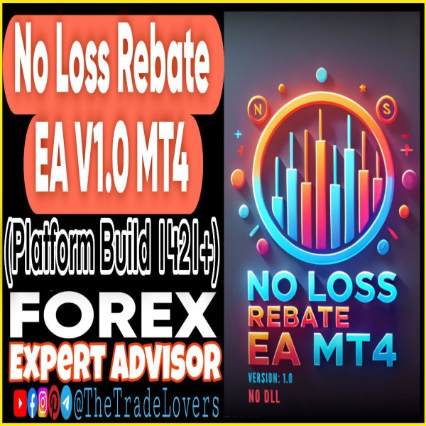 No Loss Rebate EA V1.0 MT4 (Works on Build 1421+) | Forex Robot | MT4 Expert Advisor - The Trade Lovers