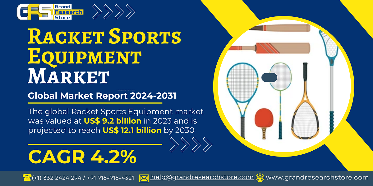 Racket Sports Equipment Market by Player, Region, Type, Application and Sales Channel 2024–2030 | by Naikdipti | Sep, 2024 | Medium