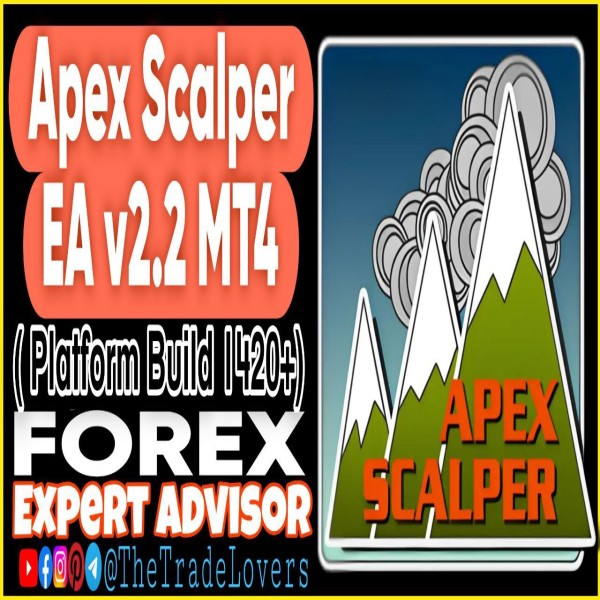 Apex Scalper EA v2.2 MT4 (Works on Build 1421+) | Forex Robot | MT4 Expert Advisor - The Trade Lovers