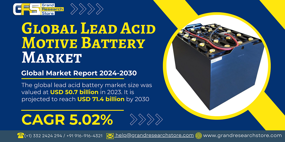 Global Lead Acid Motive Battery Market Research Report 2024(Status and Outlook) | by Naikdipti | Sep, 2024 | Medium