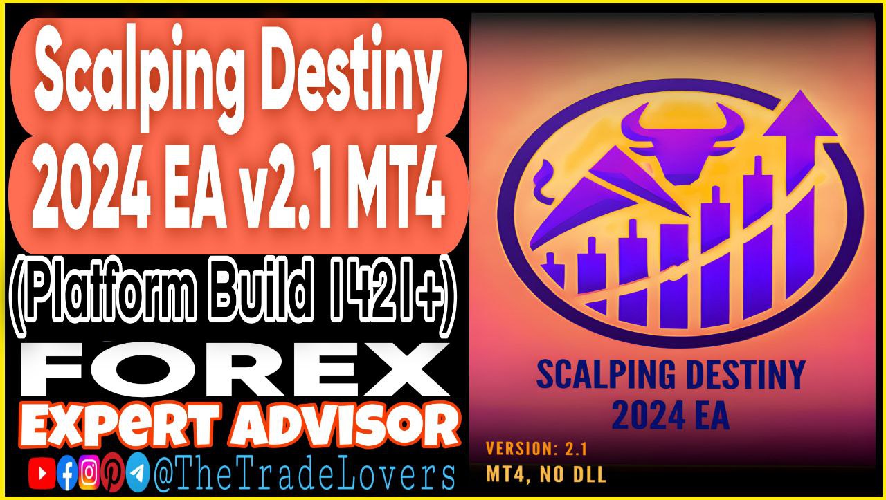 Scalping Destiny 2024 EA V2.1 MT4 (Works on Build 1421 ) | Forex Robot | MT4 Expert Advisor - Payhip