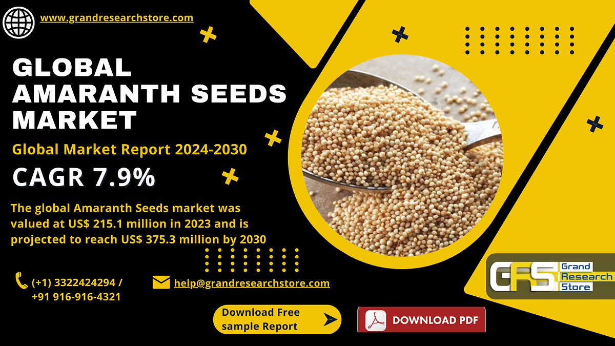 Global Amaranth Seeds Market Research Report 2024(Status and Outlook) | by Naikdipti | Sep, 2024 | Medium