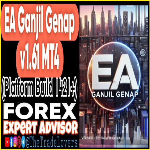 EA Ganjil Genap V1.61 MT4 + Sets (Works on Build 1421+) | Forex Robot | MT4 Expert Advisor - The Trade Lovers