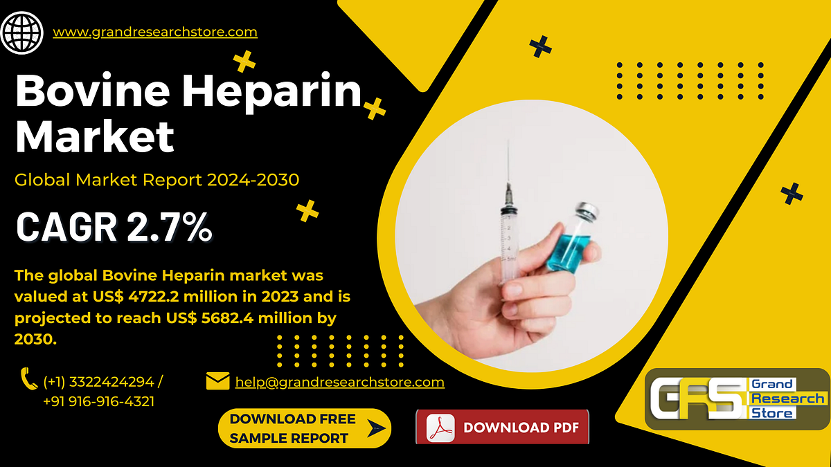 Bovine Heparin Market, Global Outlook and Forecast 2024–2030 | by Naikdipti | Sep, 2024 | Medium