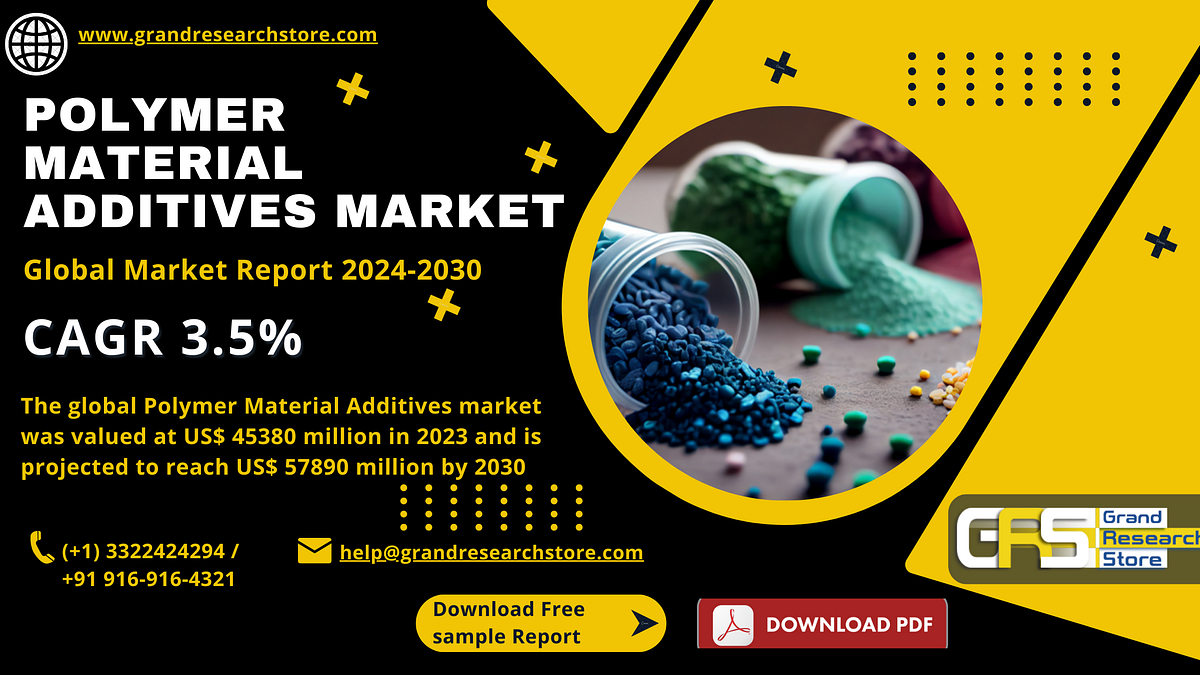 Polymer Material Additives Market, Global Outlook and Forecast 2024–2030 | by Naikdipti | Sep, 2024 | Medium