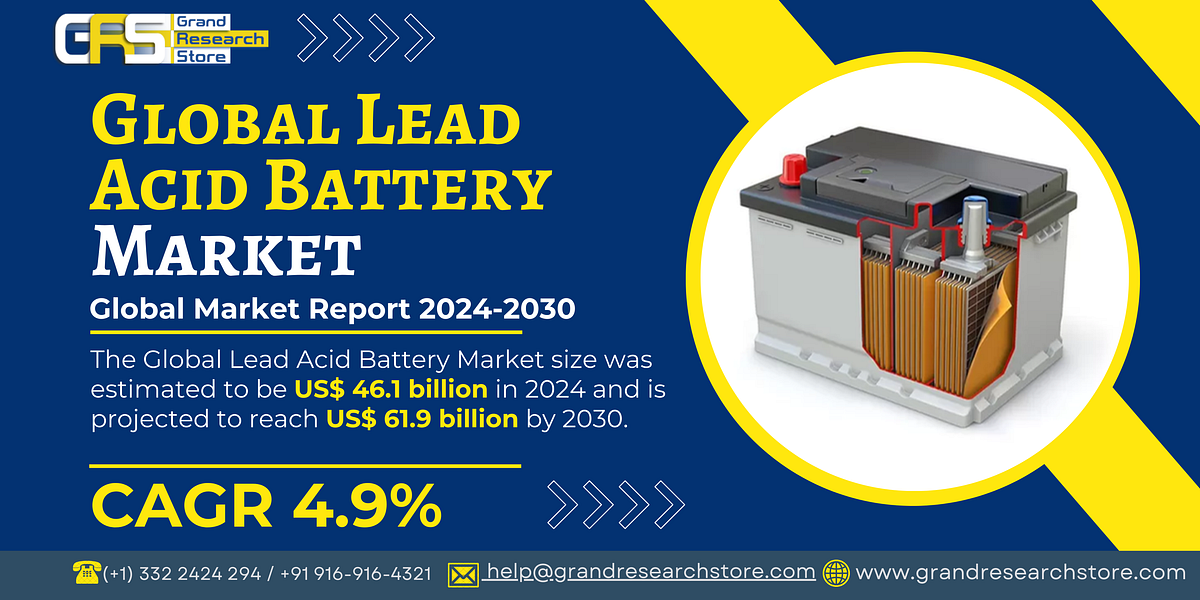 Global Lead Acid Battery Market 2024–2030 by Player, Region, Type, Application and Sales Channel | by Naikdipti | Sep, 2024 | Medium