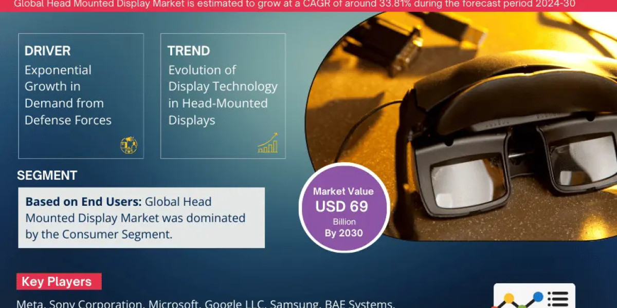 Head Mounted Display Market value: USD 12.02 billion in 2024, Featuring Growing Trends and Opportunities by 2030