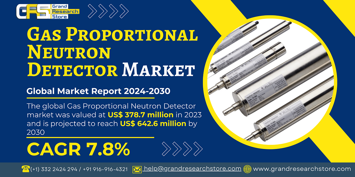 Gas Proportional Neutron Detector Market, Global Outlook and Forecast 2024–2030 | by Naikdipti | Sep, 2024 | Medium