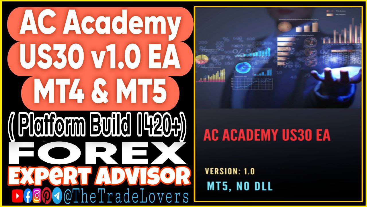 AC Academy US30 EA V1.0 MT4 (Works on Build 1420 ) & MT5 | Forex Robot | Expert Advisor - Payhip