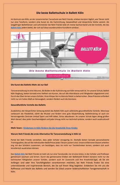 Die beste Professionelle Ballettkurse in Ballett Kölnin Ballett Köln.pdf