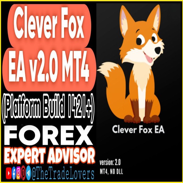 Clever Fox EA V2.0 MT4 (Works on Build 1421+) | Forex Robot | MT4 Expert Advisor - The Trade Lovers