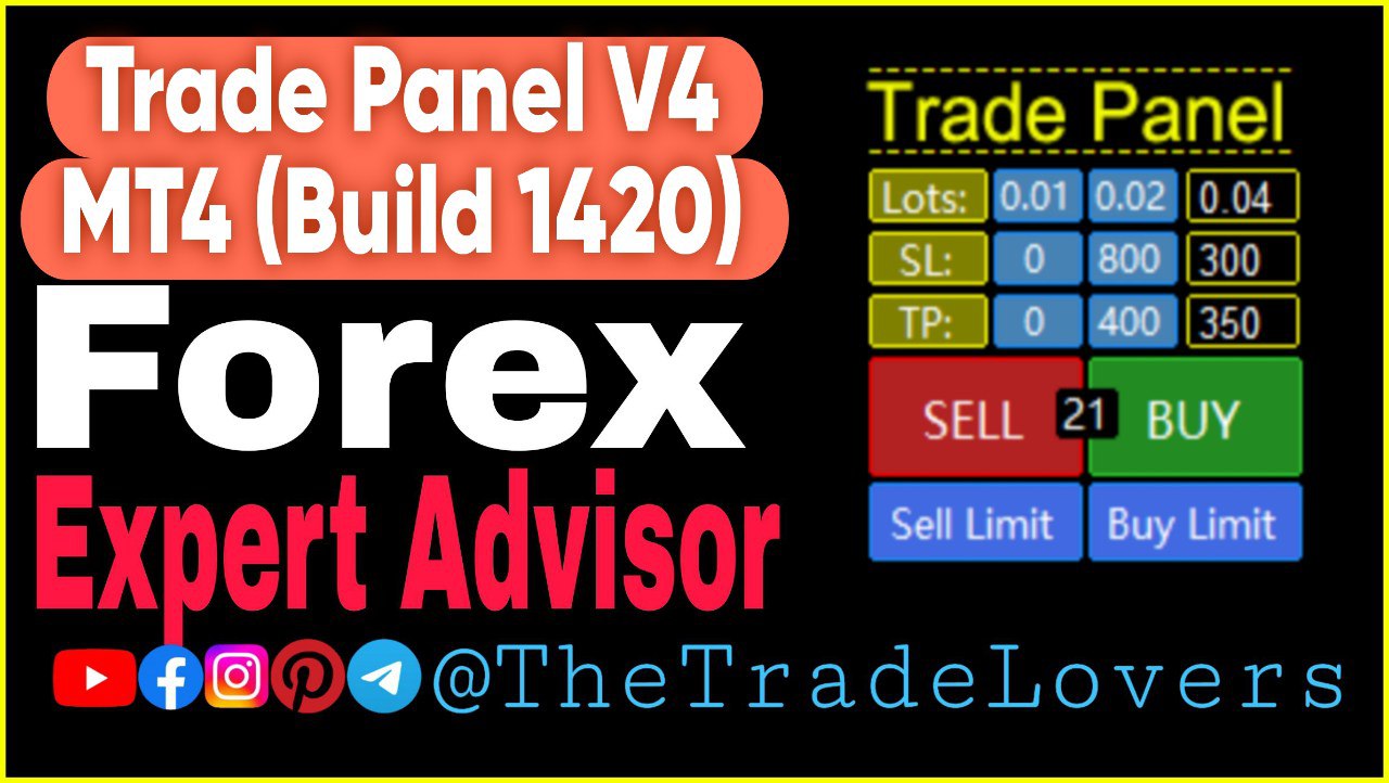 Trade Panel V4 MT4 (Work on Build 1420) | Forex Robot | MT4 Expert Advisor - Payhip