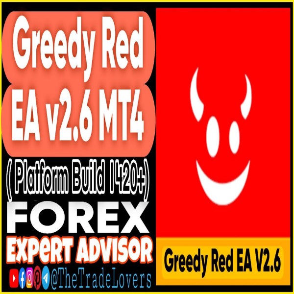 Greedy Red EA V2.6 MT4 (Works on Build 1421+) | Forex Robot | MT4 Expert Advisor - The Trade Lovers