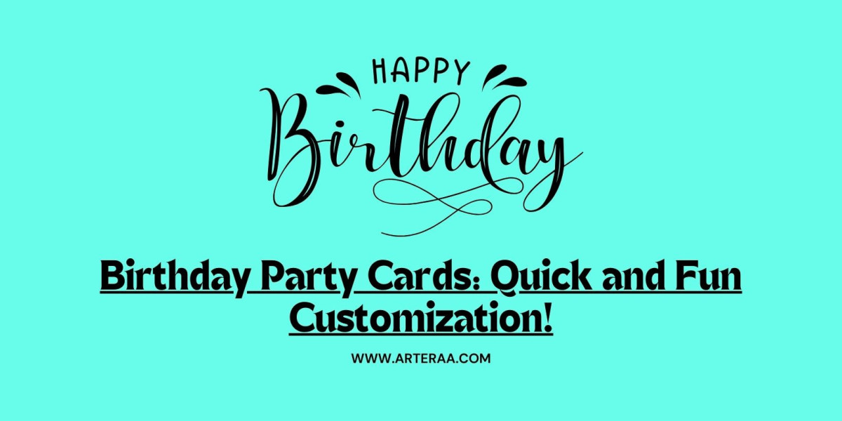 Birthday Party Cards: Quick and Fun Customization!