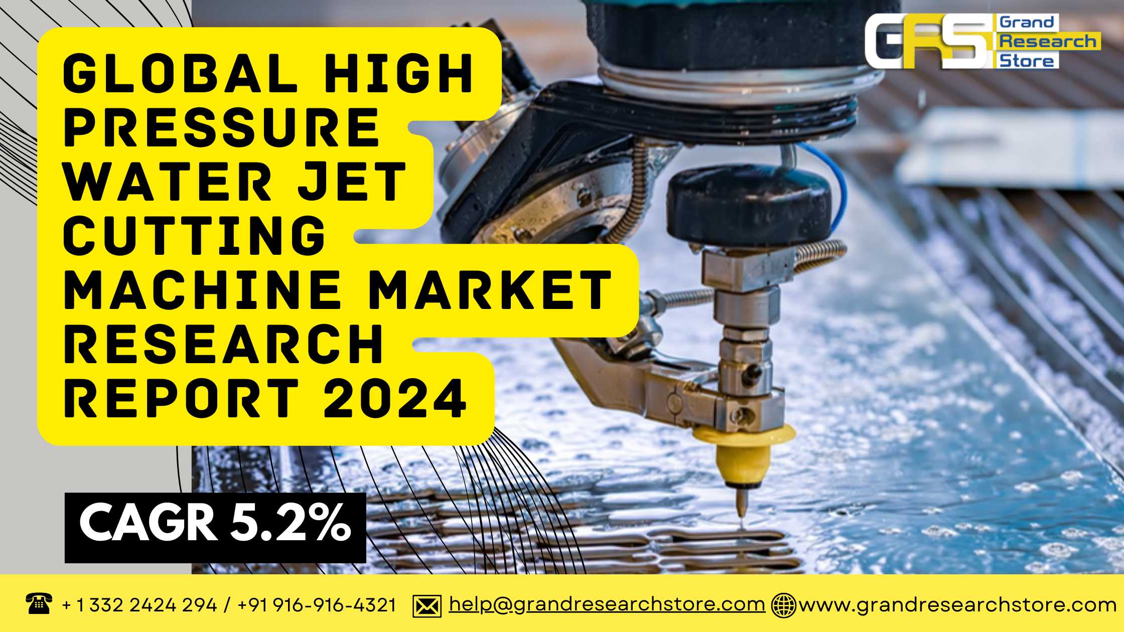 Global High Pressure Water Jet Cutting Machine Mar..