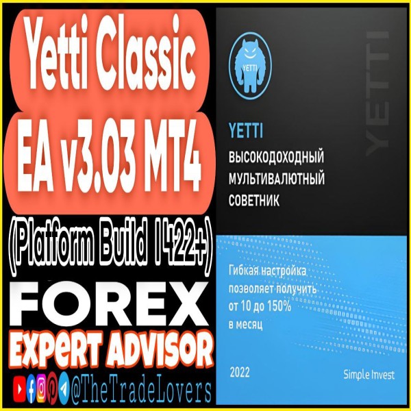 Yetti Classic EA v3.03 MT4 (Works on Build 1422+) | Forex Robot | MT4 Expert Advisor - The Trade Lovers