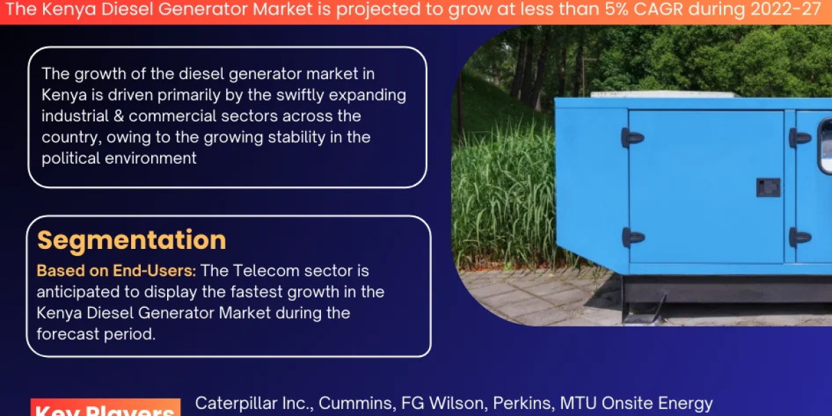 Kenya Diesel Generator Market Bifurcations, Drivers, Restraints, and Trends Forecast 2022-2027