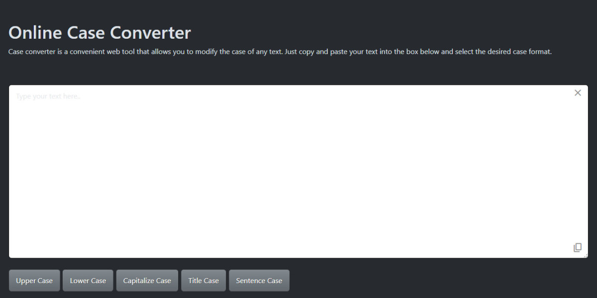 Effortless Text Case Conversion with Case Converter Online