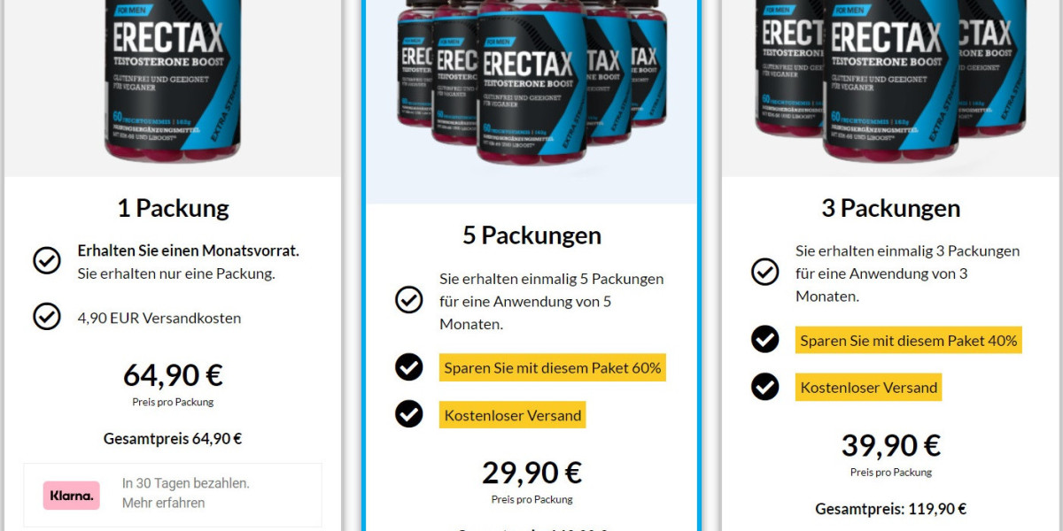 Erectax Testosterone Booster DE, AT, CH (Deutschland) Bewertungen, Wirkung, Vorteile & Kauf [2024]