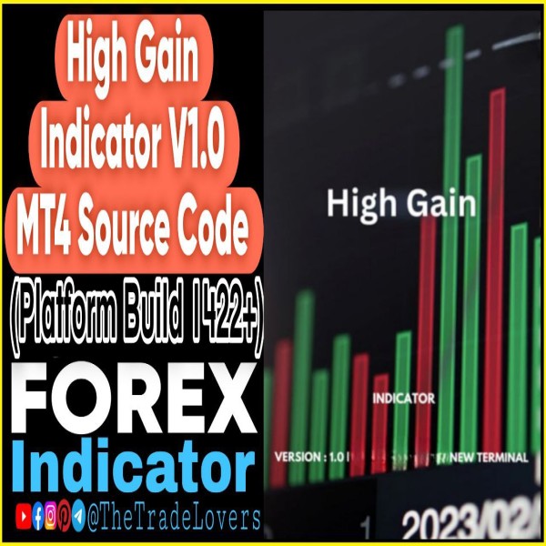 High Gain Indicator v1.0 + Source Code MT4 (Platform Build 1422+) Forex MT4 Indicators - The Trade Lovers