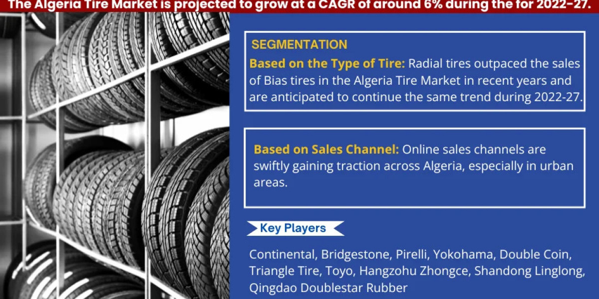 Algeria Tire Market Bifurcations, Drivers, Restraints, and Trends Forecast 2022-2027
