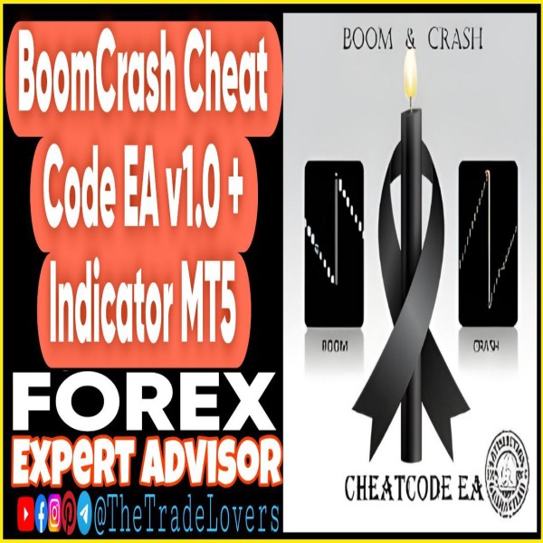BoomCrash CheatCode EA v1.0 MT5 with Sets + Indicators (Works on Build 4620+) | Forex Robot | MT5 Expert Advisor - The Trade Lovers