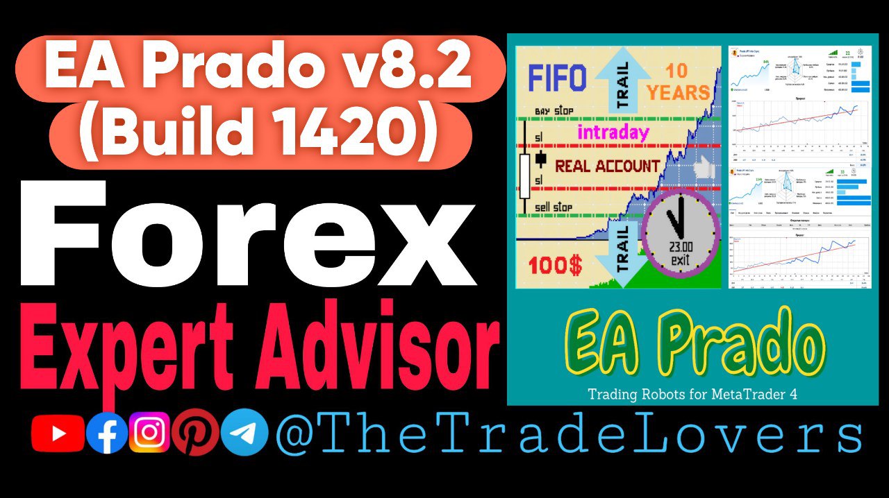 Prado EA V8.2 MT4 with SetFiles (Platform Build 1420 ) | Forex Robot | MT4 Expert Advisor - Payhip