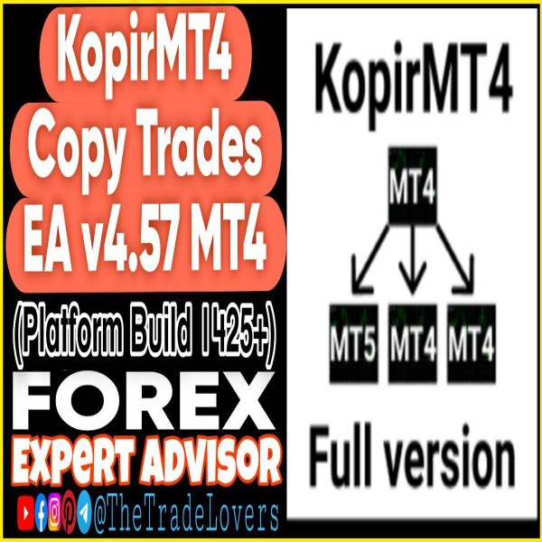 KopirMT4 Copy Trades v4.57 MT4 (Works on Build 1425+) | Forex Robot | MT4 Expert Advisor - The Trade Lovers