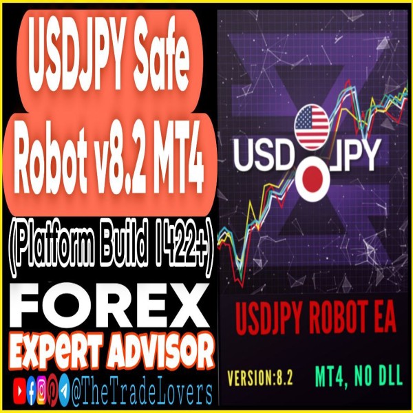 USDJPY Safe Robot v8.2 MT4 (Works on Build 1422+) | Forex Robot | MT4 Expert Advisor - The Trade Lovers
