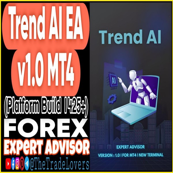 Trend AI EA v1.0 MT4 (Works on Build 1425+) | Forex Robot | MT4 Expert Advisor - The Trade Lovers
