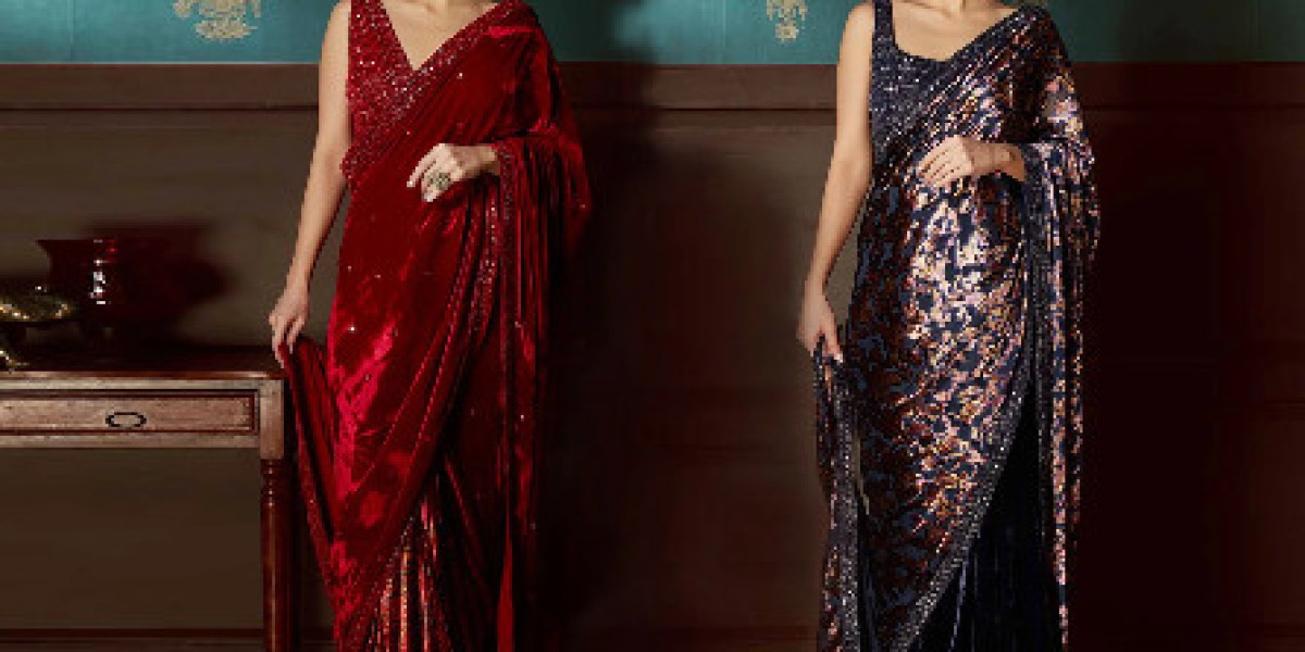 Exquisite Velvet Sarees for Autumn/Winter Festivities