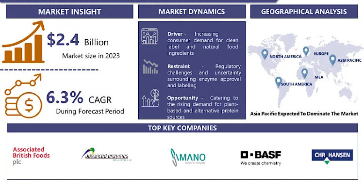Global Food Enzymes Market: USD 4.1 Billion By 2032 And Expected To Grow At A CAGR Of 6.3%