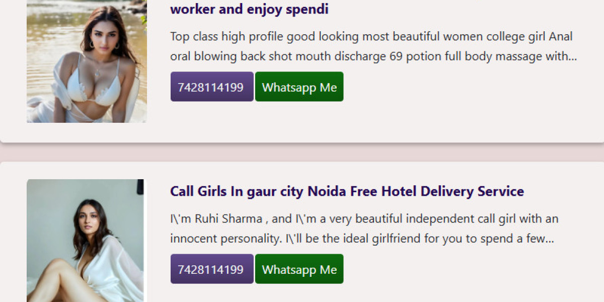 Unveiling the Best Call Girl Services in Ghaziabad, Greater Noida, Gaur City, Indirapuram, and Noida
