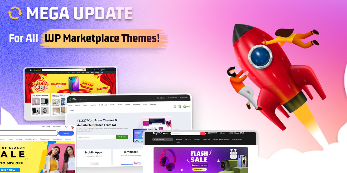 Mega Updates For All WordPress Marketplace Themes!
