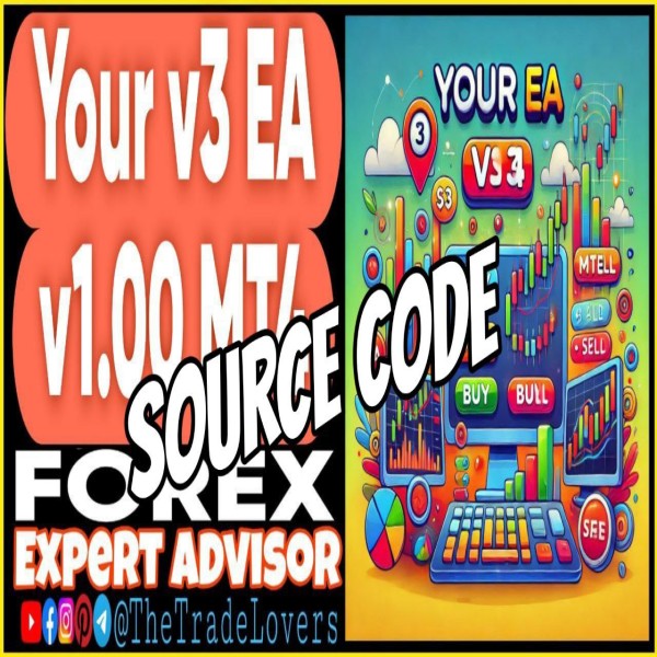 Your v3 EA v1.00 Source Code MQ4 (Works on Build 1431+) | Forex Robot | MT4 Expert Advisor - The Trade Lovers